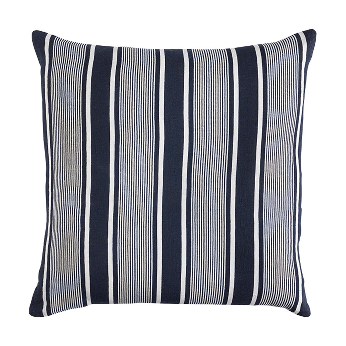 Linen Capri Stripes Navy Cushion