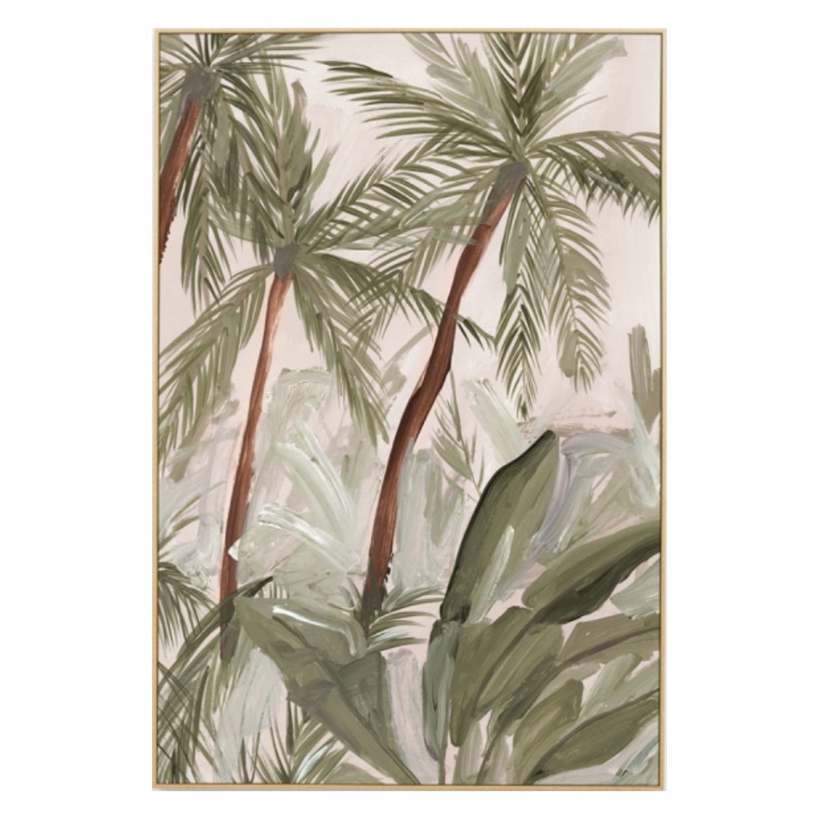 Painted Jungle Dusk Canvas Print I | 7 sizes