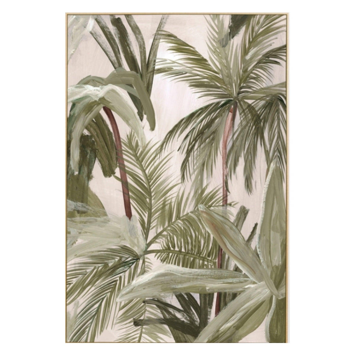 Painted Jungle Dusk Canvas Print II | 7 Sizes