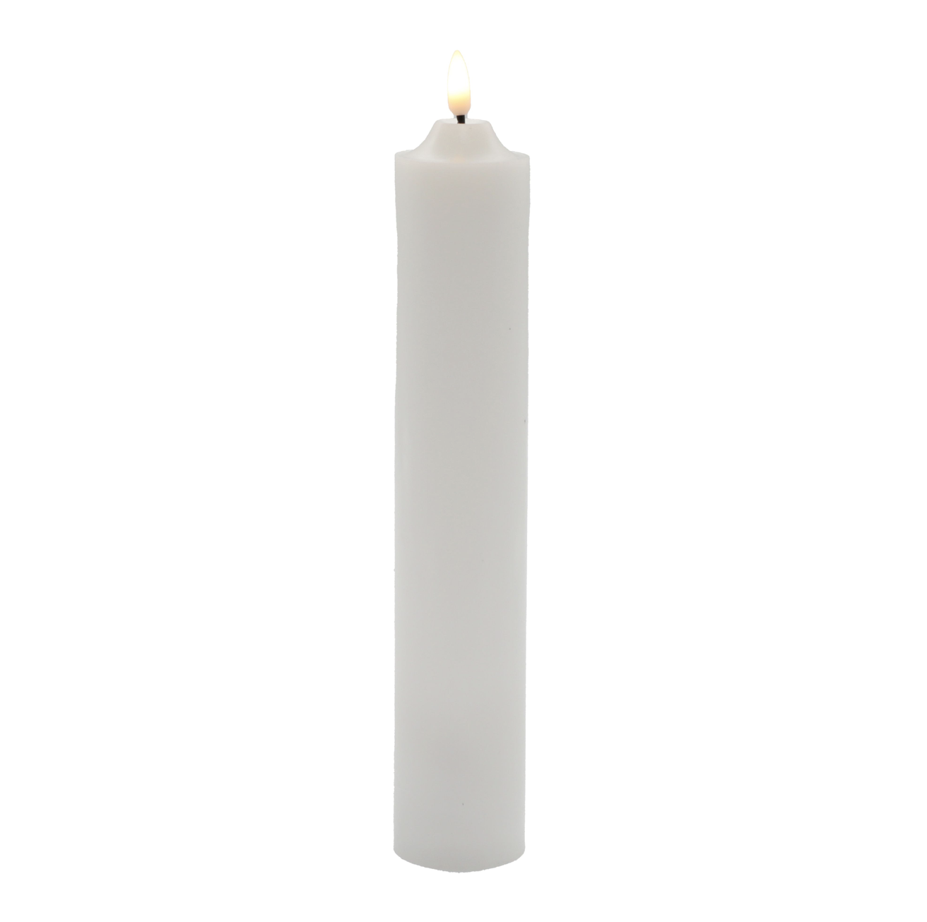 Ellipse LED White Narrow Pillar 5 x 30cm