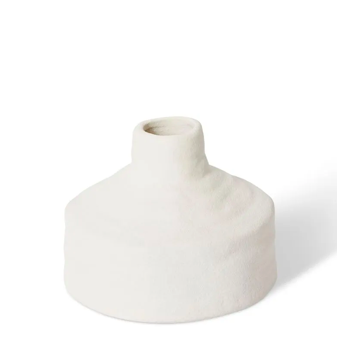 Tamsyn Squat Vase | White