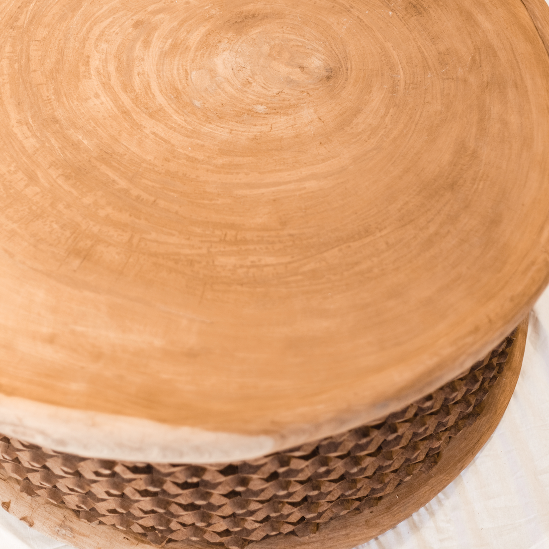 Authentic Bamileke Table - Natural