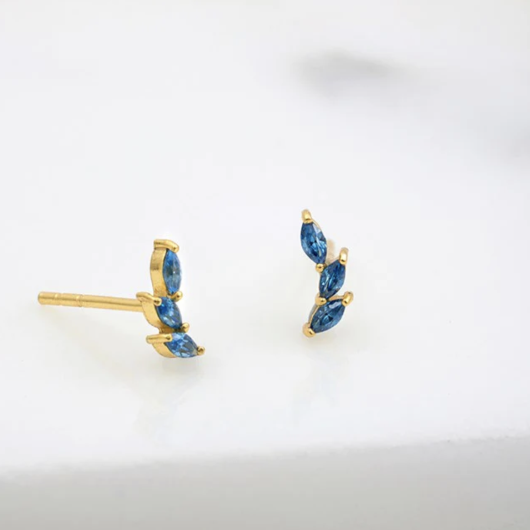 Aria Stud Earring | Sapphire
