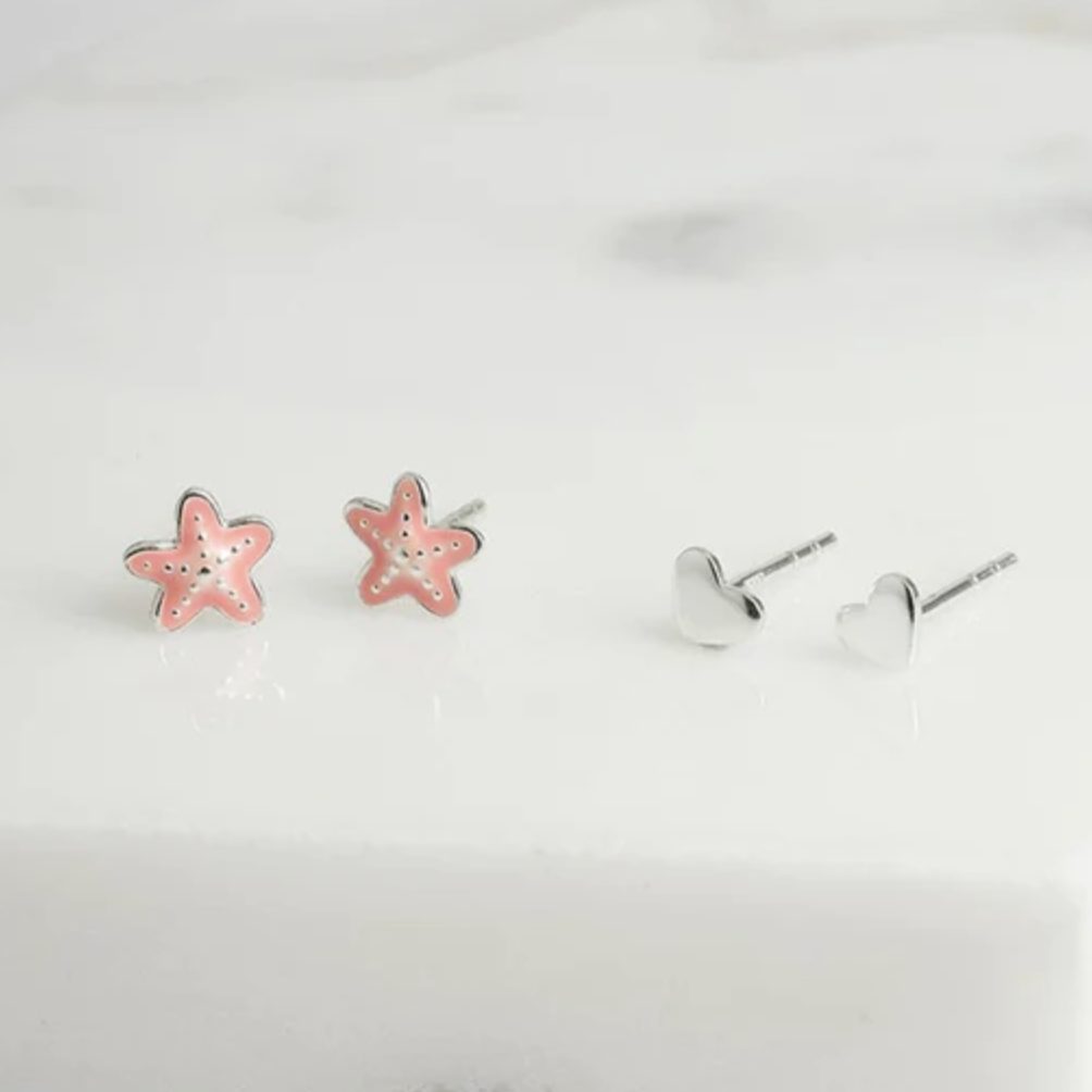 Starfish Stud Set | Silver