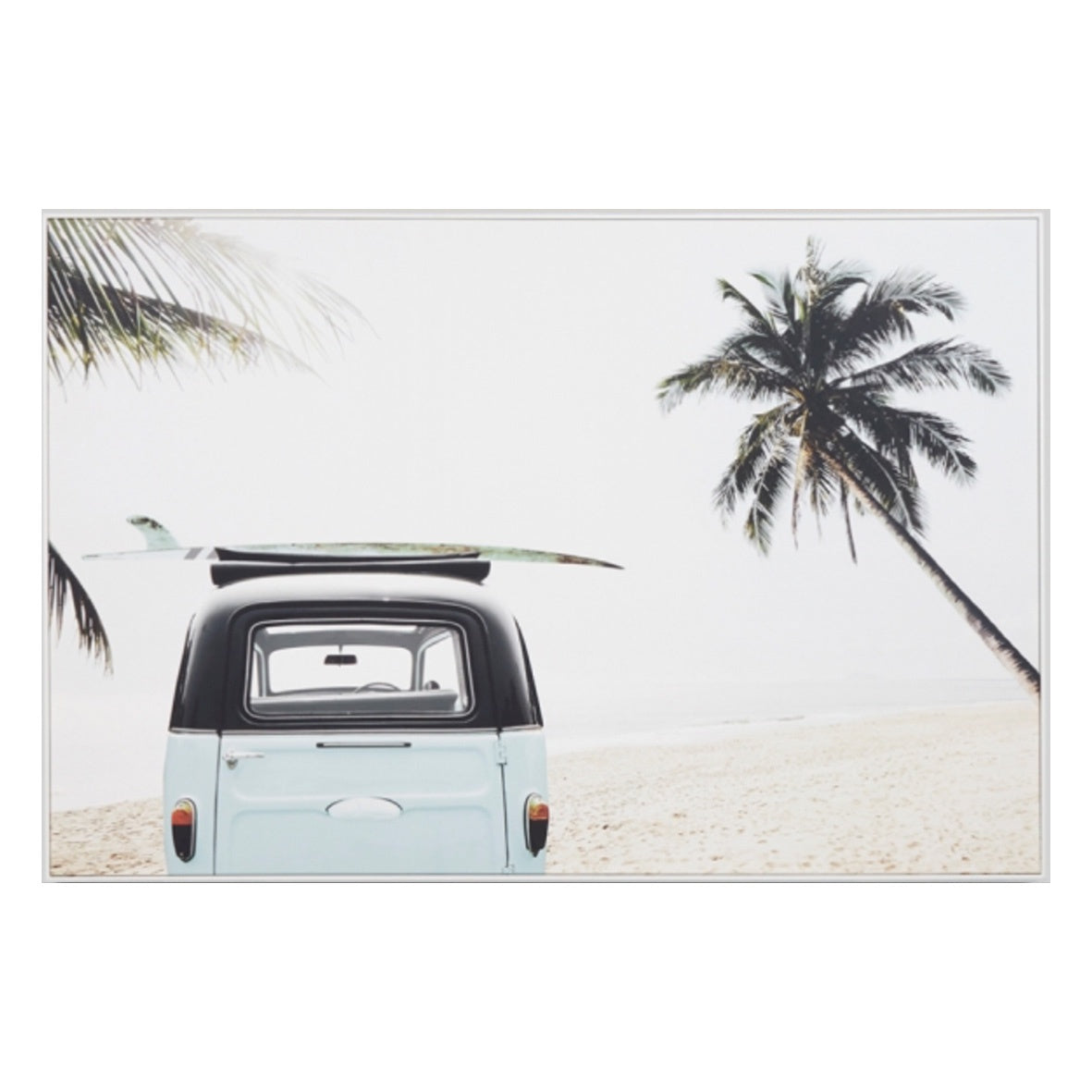 Surfers Escape Framed Canvas