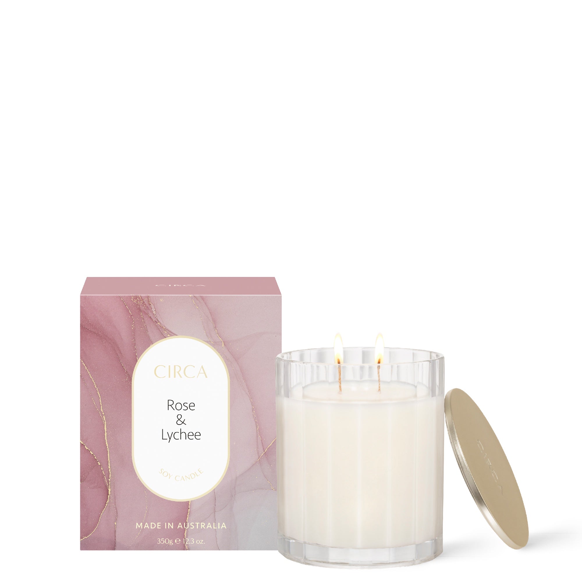 Rose &amp; Lychee 350g Candle
