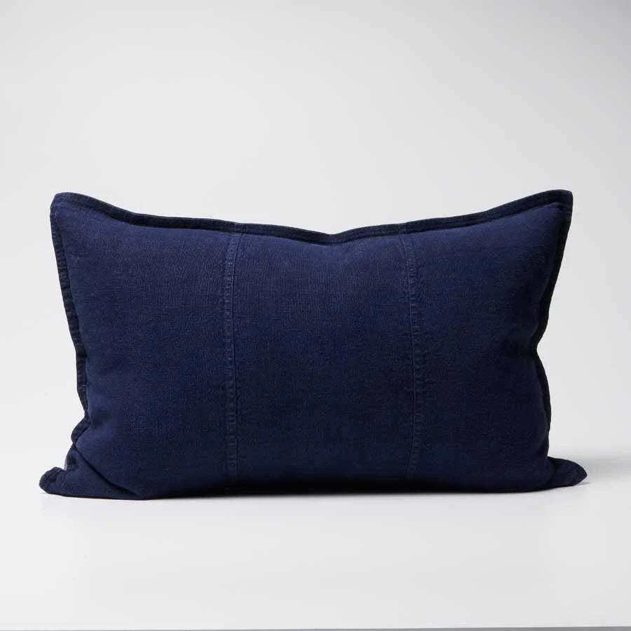 Luca Linen Navy Cushion | 3 Styles