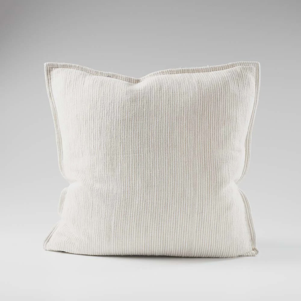Myra Natural / White Stripe Cushion