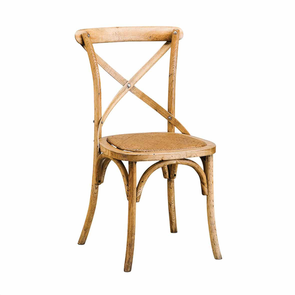 Cross Back Chair Natural