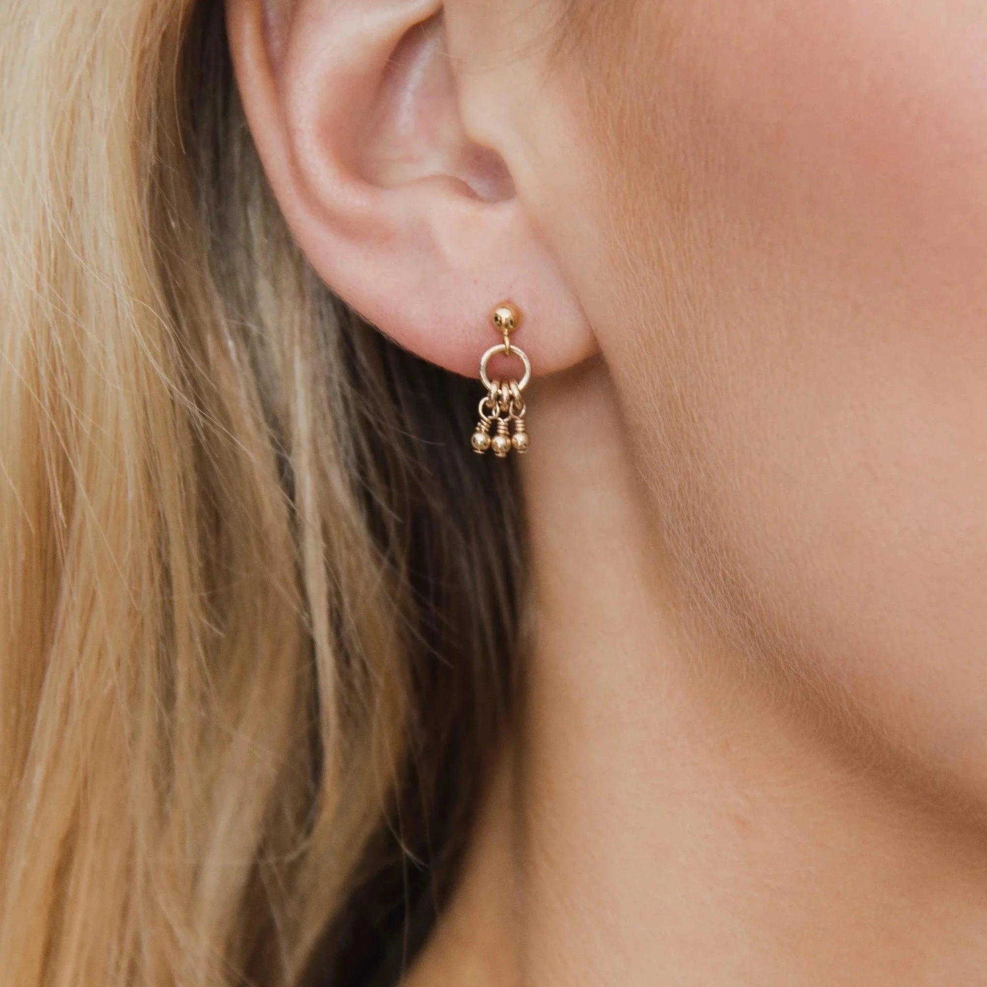 Mila Beaded Earrings | Gold