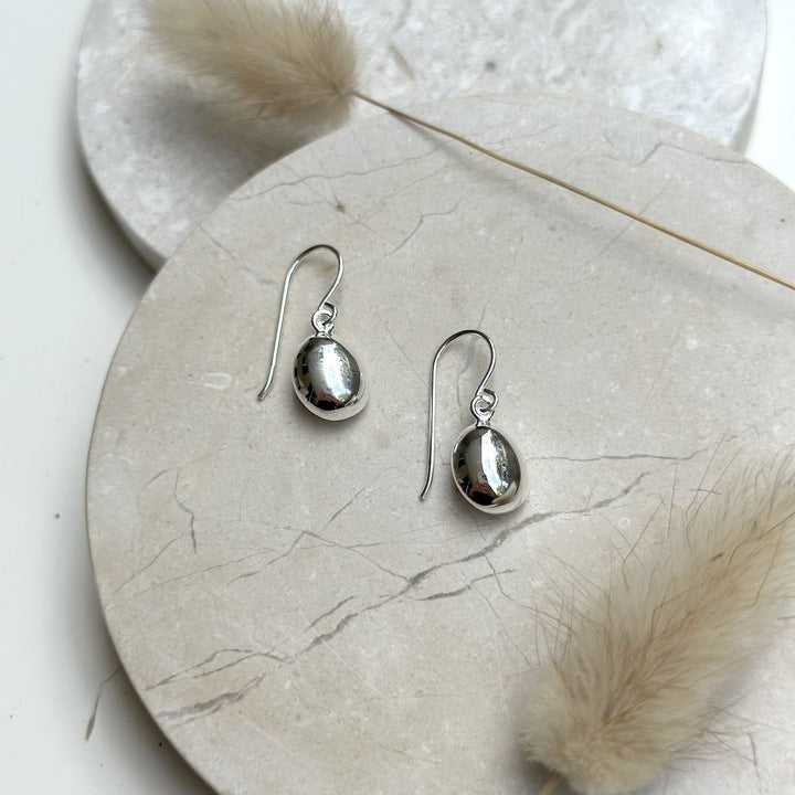 Small Teardrop Earrings | Silver