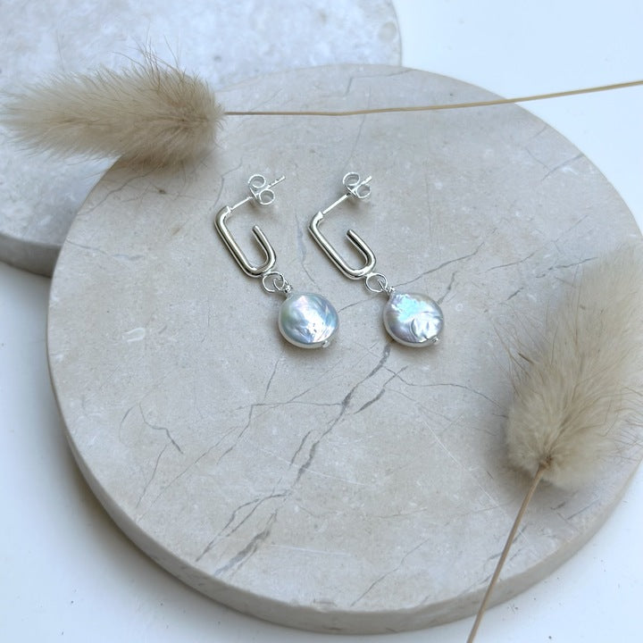 Pearl Earrings | Silver