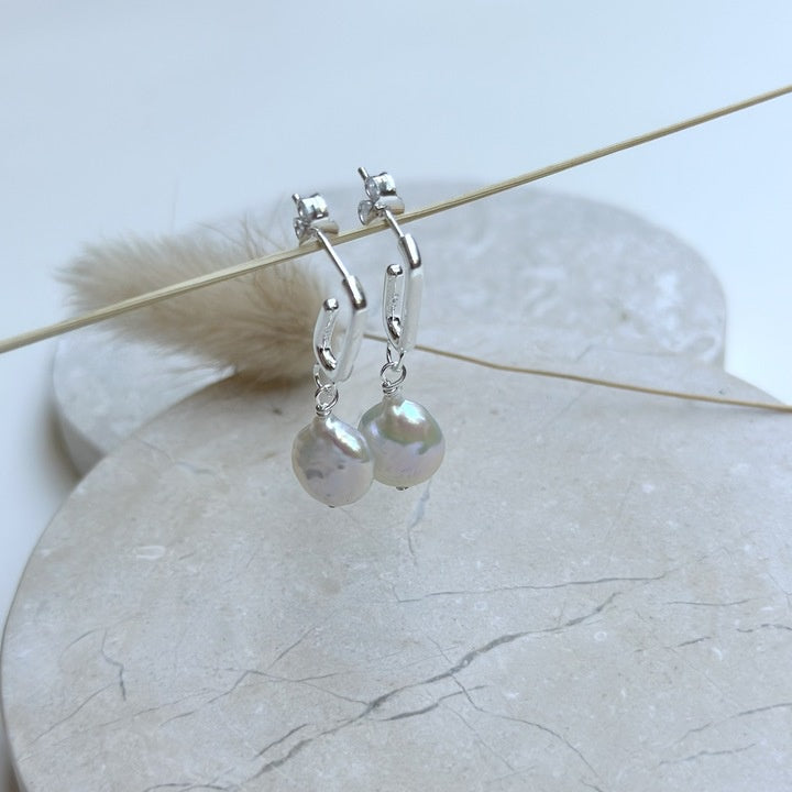 Pearl Earrings | Silver
