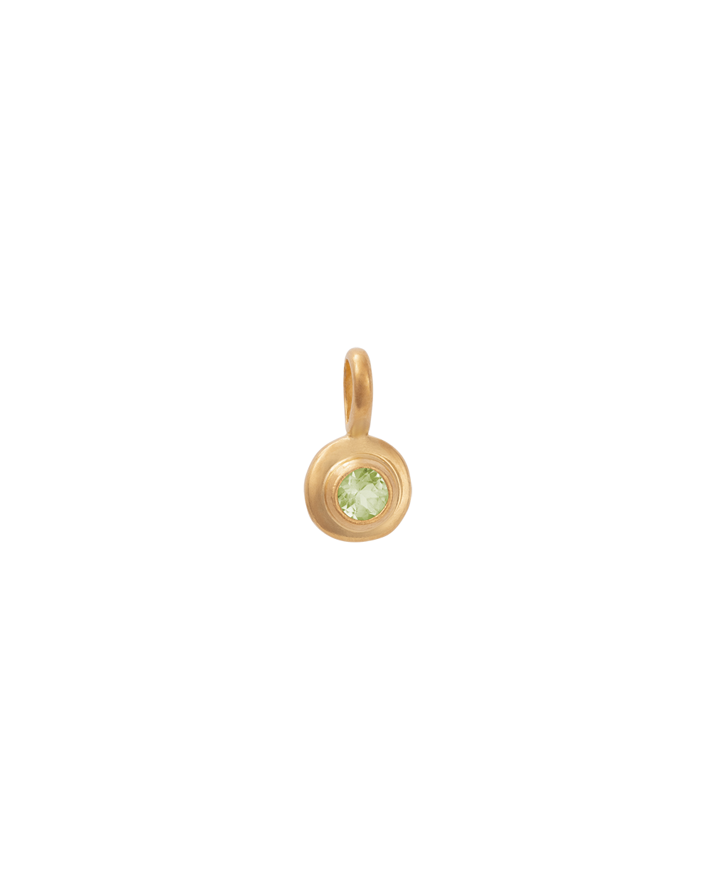 Birthstone Pendant | August - Peridot | Gold