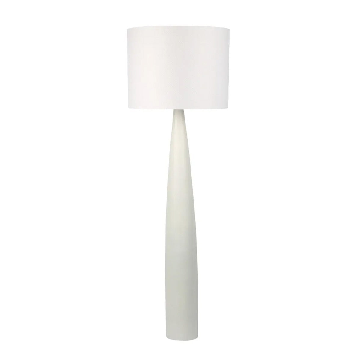 Samson Floor Lamp Base with Shade White