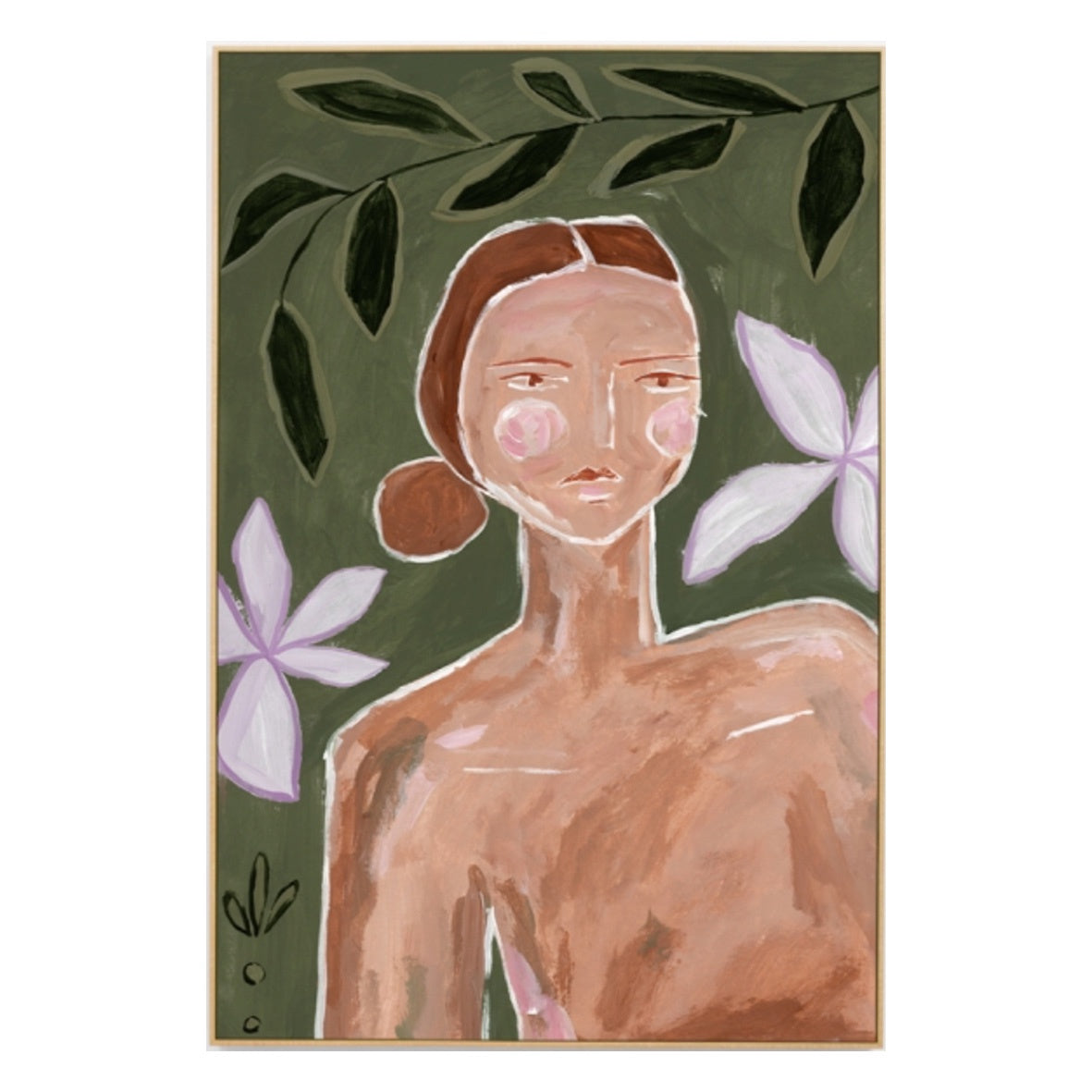 Feminine Muse Olive I Canvas | 7 Sizes