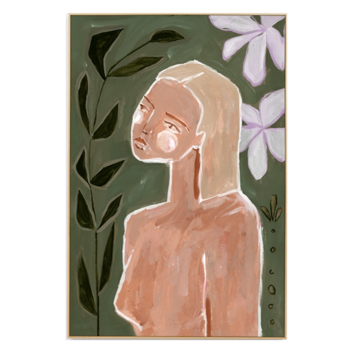 Feminine Muse Olive II Canvas | 7 Sizes