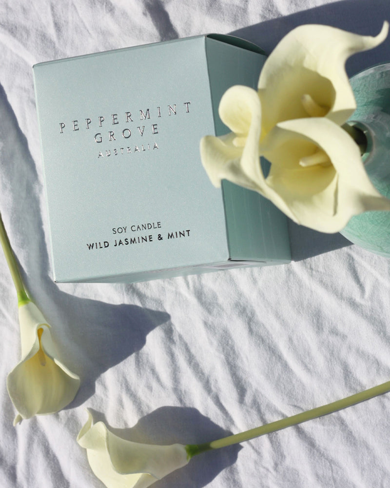 Wild Jasmine &amp; Mint Fragrance Candle